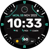 General: Digital Watch Face